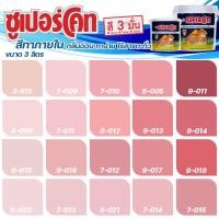 ราคา ICI Dulux สีชมพู ซุปเปอร์โค้ท สีทาภายใน ฟิล์มด้าน ขนาด 3 ลิตร สีทาบ้าน สีทาภายใน ไร้กลิ่น สีน้ำอะคริลิค สีน้ำพลาสติก (17181870289)