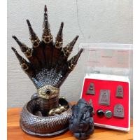 ราคา พญานาค7เศียรแร่เหล็กน้ำพี้+ชุดเบญจภาคีเนื้อแร่เหล็กน้ำพี้+พระพิฆเนศแร่เหล็กน้ำพี้ (6935812808)