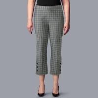 ราคา กางเกงSimply Vera Wang XS black and white cropped flare pants (23455779490)