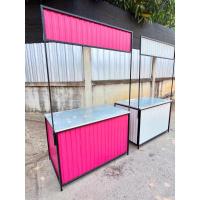 ราคา เคาน์เตอร์ถอดประกอบ ขนาด 200cm โต๊ะพับขายอาหาร ทนแดด ทนฝน ไม่มีตู้เก็บของ (25425944884)