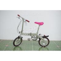 ราคา จักรยานพับได้ญี่ปุ่น - ล้อ 14 นิ้ว - ไม่มีเกียร์ - อลูมิเนียม - United Colors of Benetton - สีเงิน [จักรยานมือสอง] (26351389515)