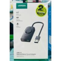 ราคา 40964 USB External Stereo Sound Adapter 15cm Ugreen (8712359462)