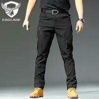 ราคา Eaglade กางเกงคาร์โก้ยุทธวิธี สําหรับผู้ชาย สีดํา Ix9 (22513106968)