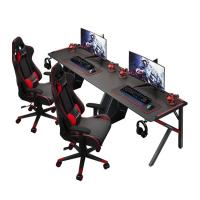 ราคา BAIERDI MALL（โต๊ะเล่นเกมสองคน） โต๊ะเล่นเกมส์ 180cm*60cm*75cm โต๊ะคอมพิวเตอร์เกมมิ่ง สำนักงาน ะคอมพิวเตอร์ โต๊ะขาเหล็ก ศึ (10525294227)