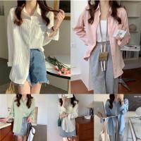 ราคา Pastel Shirt เสื้อเชิ้ตสีพาสเทล เสื้อเชิ้ตผ้าร่องสีพาสเทล เชิ้ตน่ารัก เชิ้ตผ้าริ้วพาสเทล (18116002344)