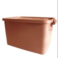 ราคา OL&P shop กล่องพลาสติก กล่องล้อเลื่อนพร้อมฝาล็อค ขนาด 100 ลิตร (1ใบ) (2881636219)