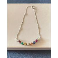 ราคา สร้อยข้อมือ พลอยนพเก้า ตัวเรือนเงิน พลอยแท้เงินแท้ 100% (25222279792)