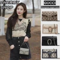 ราคา แบรนด์ใหม่และเป็นของแท้/Hot กุชชี่ Gucci GG Dionysus Super Mini Bagผู้หญิง/กระเป๋าถือ/ซุปเปอร์มินิ/กระเป๋าโซ่ (25575791224)