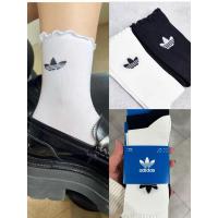 ราคา Adidas Originals Ruffle Crew Socks ถุงเท้าแบบแม่ชม (27712789917)