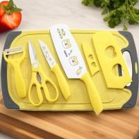 ราคา ชุดมีทำครัว ชุดมีดทำอาหาร ชุดมีทำครัว 4ชิ้น พร้อมเขียง (25922939559)