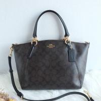 ราคา กระเป๋า Coach แท้ รุ่น F28989 สี Black/Brown Size 13'' (2130956177)