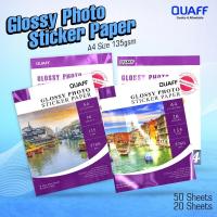 ราคา Quaff Photo Sticker Glossy Inkjet Sticker A4/A3 ขนาด Inkjet Sticker กระดาษกาวตนเอง 90gsm/135gsm (28352976577)