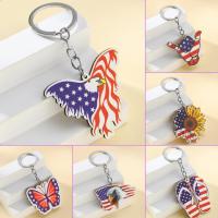 ราคา Cross-border ใหม่วันประกาศอิสรภาพ American FLAG ผีเสื้อ Eagle จี้รถพวงกุญแจจี้จี้กระเป๋า (28406512652)