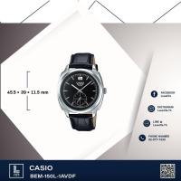 ราคา นาฬิกาข้อมือ Casio รุ่น BEM-150L-1AVDF นาฬิกาข้อมือผู้ชาย สายหนังแท้ (668275337)