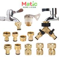 ราคา ข้อต่อทองเหลือง สำหรับก๊อกน้ำ ต่อสายยาง ชนิดสวมเร็ว ข้อต่อแปลงเกลียว WP7 (17493673022)