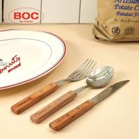 ราคา ( พร้อมส่ง ) Bo Friends x Peanuts Snoopy Cutlery Set of 3 ชุดช้อน ส้อม มีด 3 ชิ้น (25236676389)