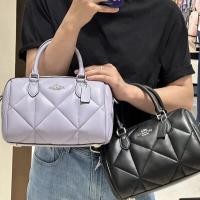 ราคา กระเป๋าสะพายข้างทรงหมอน COACH ROWAN SATCHEL WITH PUFFY DIAMOND QUILTING (23589544199)