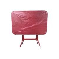 ราคา โต๊ะพับหน้าเหล็กสีแดง ทนทุกสภาพอากาศ 3ฟุต (โต๊ะอาหาร) (7215954556)