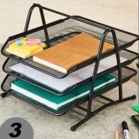 ราคา ชั้นวางเอกสาร ตะแกรงใส่เอกสาร 3 ชั้น (1870484739)