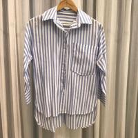 ราคา เสื้อเชิ้ตลายทางขาวฟ้า (6724421725)