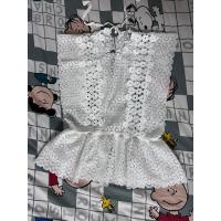 ราคา เสื้อลูกไม้แขนกุดระบายช่วงเอว (23222068600)