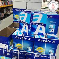 ราคา กระดาษ Double A A4 80 แกรม 5 รีม/แพ็ค ยกกล่อง 5 รีม กระดาษถ่ายเอกสาร (22850047328)
