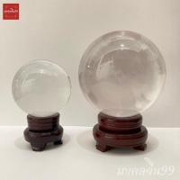ราคา ลูกแก้ว ลูกแก้วคริสตัล ใส ฐานไม้ ขนาด 10 / 15 ซม เสริมดวง ปรับฮวงจุ้ย (19606492297)