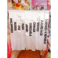 ราคา พร้อมส่ง สายสะพายนางงาม สายสะพายสีขาว ราคาถูก (11215118799)