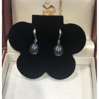 ราคา ต่างหูมุกแท้สีดำทองแท้14k (11613154873)