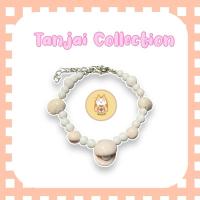 ราคา สร้อยข้อมือจี้เปลือกหอยดินปั้น สร้อยข้อมือ จี้ดินปั้น งานแฮนด์เมด (25283323817)