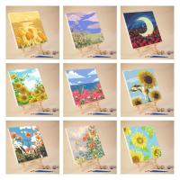 ราคา ระบายสี ระบายสีตามตัวเลข เซตระบายสี ภาพระบายสีตามตัวเลข ภาพร่าง ระบายสีน้ำ ผ้าใบระบายสี 20*20cm จิตรกรรมภูมิทัศน์ดอกไม้ ระบายสีตามเลข เฟรมผ้าใบ ภาพวาดระบายสีตามตัวเลข (24715645769)