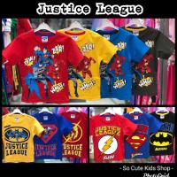 ราคา เสื้อเด็กซุปเปอร์ฮีโร่ จัสติสลีก แฟลช ซุปเปอร์แมน แบทแมน ลิขสิทธิ์แท้ JL01 (1197886832)