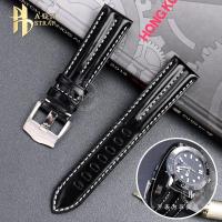 ราคา ใหม่ สายนาฬิกาข้อมือหนังวัวแท้ ADH Adapt to OMEGA OMEGA Seamaster 300 Speedmaster AT150 20 21 22 มม (26301689313)