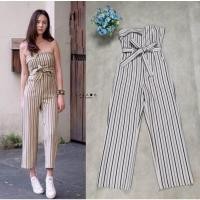 ราคา จั๊มสูทเกาะอกขายาวลายทาง งานป้าย xs S M L (19108829248)