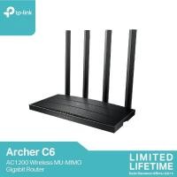 ราคา TP-Link Archer C6 ไวไฟเราเตอร์ AC1200 Wireless MU-MIMO Gigabit Router (รองรับโหมด Access Point) (28959453499)