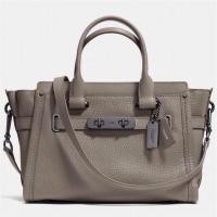 ราคา COACH swagger 27 in pebble leather 34816 FOG (109271437)