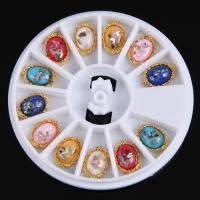 ราคา ส่งไวจากไทย❤️สต็อคพร้อม❤ กากเพชรคริสตัลอัญมณี 3D สำหรับตกแต่งเล็บ 12 ชิ้น (4551485310)