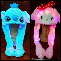 ราคา หมวกหูกระดิก มีไฟ LED พร้อมส่งจ้า (7336977596)