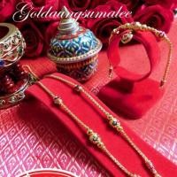 ราคา สร้อยคอทองโคลนนิ่ง ลายสุโขทัยลงยา (209375336)