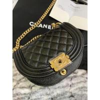 ราคา New Chanel boy black caviar 22a microchip Ori rec 7 นิ้ว ของแท้% (21232585393)