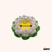 ราคา ดอกบัว ฐานบัว/ฐานรองพระรวมสีดินปั้น วางองค์พระ/องค์เทพ ขนาด 1 นิ้ว (27115894793)