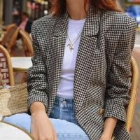 ราคา Bershka HOUNDSTOOTH BLAZER / OVERSIZE BLAZER / WEAR ภายนอก (12621647525)