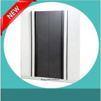 ราคา ตู้เสื้อผ้า 4 ประตู160cmสีขาวตัดเทา ราวแขวน 2 ชั้น พร้อมชั้นกลางส่งฟรีในเขตที่กำหนดเท่านั้น (18675201217)