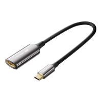 ราคา ADAPTER/CONVERTER (อุปกรณ์แปลงสัญญาณ) VENTION COTTON BRAIDED USB-C TO HDMI 8K CONVERTER 0.25M BLACK ZINC ALLOY TYPE (24929878872)