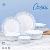 ราคา ชุดจาน ชามเนื้อแก้วโอปอล รุ่น โอเชี่ยน 12 ชิ้น (8054282066)