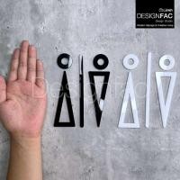 ราคา ป้ายห้องน้ำสวย สัญลักษณ์ห้องน้ำชายหญิง ป้ายห้องน้ำอะคริลิค สไตล์โมเดิร์น มินิมอล ลอฟท์,Designfac (6003003497)