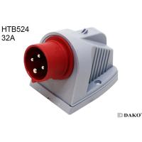 ราคา Dako Power Plug(เพาเวอร์ปลั๊ก) รุ่นHTB524 32A 4Pin IP44 ตัวผู้ แบบติดลอย (2816741815)