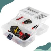 ราคา กล่องเครื่องมือ กล่องเครื่องมือช่าง กล่องพลาสติก ใส่เหยื่อตกปลา กล่องพลาสติกใส หนา ช่องใส่เยอะ ใช้งานยาวนาน ✨ (19841569157)