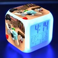 ราคา เกม Roblox นาฬิกาปลุก LED 7 สี Digital Night อิเล็กทรอนิกส์ Action Figure อะนิเมะของเล่นเด็ก Christams (27003649966)