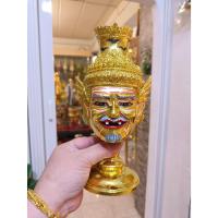 ราคา เศียรครู พ่อแก่ ฤาษีนารอท บรมครูใหญ่ ขนาดบูชา กว้าง 5 นิ้ว สูงรวมฐาน 11 นิ้ว เนื้อเรซิ่น ปิดทอง พร้อมฐานปิดทอง หัวโขน (9301295480)